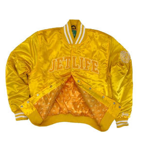 แจ็คเก็ตซาตินแบบสั่งทำได้ หลายสีให้เลือก พร้อมบริการปักโลโก้บนผ้าซาติน สำหรับใส่ไปเรียนมหาวิทยาลัยและใส่ไปเที่ยวคลับ - Product Image 2