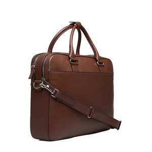 Maletín para Portátil de Cuero Genuino Marrón, Bolsa de Mensajero para Negocios con Correa Cruzada - Product Image 3