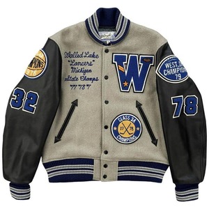 Chaqueta Varsity de Lana Transpirable y Ecológica al por Mayor con Cuello Alto y Diseño Personalizado para Hombre y Mujer - Product Image 3