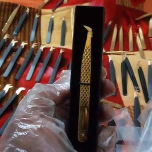 Vired Impex ST Eyelash Extension Tweezers Stainless Steel <b>Precision</b> <b>Tools</b> Set Anti-magnetic Acid-resistant Antistatic Eyelash - Product Image 3