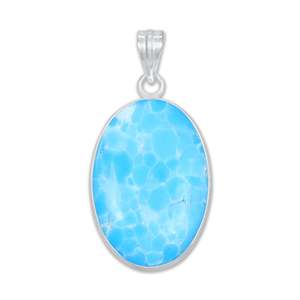 Pendentifs minimalistes vintage en larimar plaqué argent, faits à la main, en laiton, à prix abordable, pour elle, cadeau d'anniversaire, vente en gros - Product Image 4