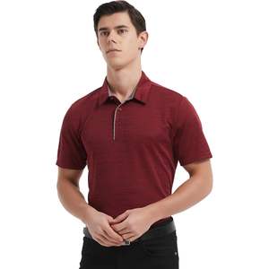 2025 hombres para Polos de secado rápido que absorbe la humedad rendimiento Casual trabajo Golf camisas de manga corta Regular-Fit antiarrugas - Product Image 1