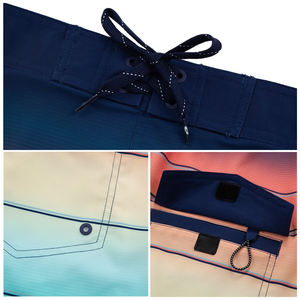 กางเกงขาสั้นชายคุณภาพดี สปอร์ต แคชชวล ใส่ได้ทั้งชายหาดและฤดูร้อน แห้งเร็ว ยืดหยุ่น เอวยางยืด ลายเรียบ เป็นมิตรกับสิ่งแวดล้อม - Product Image 5