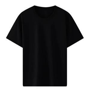 Camiseta de Cuello Redondo Lisa Unisex de Color Sólido, 180g CVC, Talla Grande para Hombre, con Logotipo Bordado Personalizado OEM, Precio de Fábrica China Bangladesh - Product Image 2
