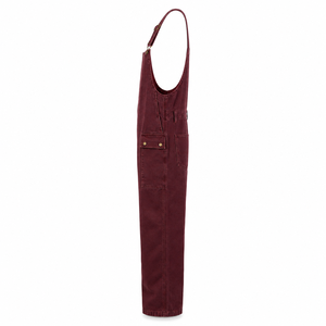 Salopette de travail directe usine avec bretelles réglables, poches cargo sécurisées et coutures renforcées – Pantalon utilitaire - Product Image 2