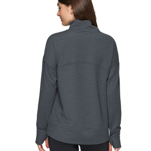 Women Solid Color <b>Mock</b> <b>Neck</b> <b>Top</b> Long Sleeve Slim Fit Basic Casual T-Shirt for Winter - Product Image 2