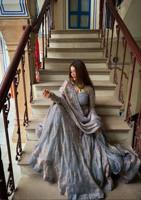 Nouvel ensemble tendance de designer en soie brodée lourde, longueur cheville, séchage rapide, avec dupatta, pour femme, idéal pour les fêtes et mariages, réversible
