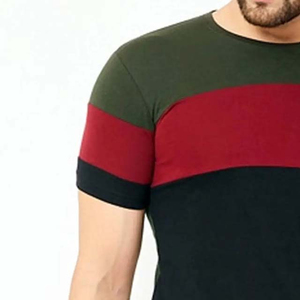Service OEM, t-shirt basique pour homme, 100% coton, tissu respirant, streetwear, t-shirt basique décontracté - Product Image 4