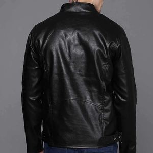 Service OEM, sweat-shirt en cuir véritable sur mesure, matériau en cuir, teinture unie, style vintage, mode hiver, sweat-shirts pour hommes en cuir véritable - Product Image 5