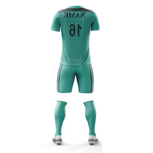 Uniforme de Fútbol Multicolor para Adultos, Conjunto Combinado para Verano y Todas las Temporadas, Ropa de Práctica Transpirable, Camiseta y Pantalones Cortos de Fútbol - Product Image 6