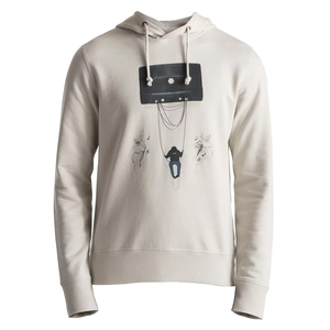 <b>Men's</b> Hooded Sweatshirt Cotton Casual Print Front Logo Autumn Regular Fit Knitted Sleeve Style Regular - Product Image 1