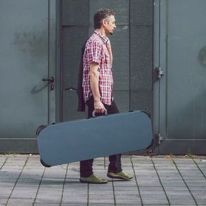 Custodia rigida quadrata in PU per chitarra elettrica 87926095, protezione per strumenti musicali ST TL Burning Fire - Product Image 4