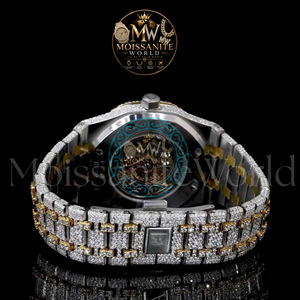 Montres de luxe automatiques Hip Hop serties de diamants VVS1, montres en moissanite Iced Out pour hommes avec boîte et papiers - Product Image 3