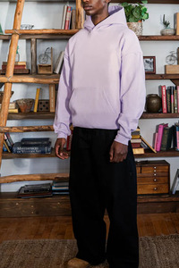 Lavender Purple <b>Pullover</b> Hoodie Alternative names: * Pastel Purple Hoodie * Lilac Streetwear Hoodie * Premium Fleece Hoodie * - Product Image 4