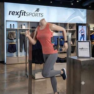 REXFITSPORTS 2026 เสื้อกล้ามครอปผู้หญิงแบบใหม่ สกรีนโลโก้ได้ตามต้องการ ทรงเข้ารูป ไร้แขน เหมาะสำหรับออกกำลังกาย โยคะ ฟิตเนส กีฬา ขายส่ง - Product Image 2