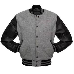 Custom Service Wool Baseball Varsity Jacket <b>Stand</b> Patchwork High Quality Fully Customizable College Baseball Wholesale Winter - Product Image 1