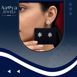 Magnifiques boucles d'oreilles en diamant certifié cultivé en laboratoire pour femmes, bijoux élégants pour mariage, finition de luxe haut de gamme - Product Image 1