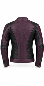 Chaqueta de Motociclista de Cuero de Diseño |   Negro Ciruela Verde Cognac |   Fabricante OEM ODM |   Diseño de Calidad Premium | Logotipo Personalizado | - Product Image 2