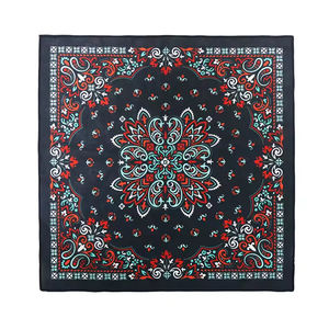 Pañuelo/Bandana Étnica Cuadrada de Algodón 100% Personalizada con Logotipo, Estampado Serigrafiado, Transpirable y Suave para la Piel, ¡Gran Venta a Precio Económico! - Product Image 5