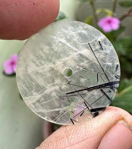 Esfera de Reloj de Cuarzo Rutilado Negro Natural, Esfera de Piedras Preciosas Personalizada, Esfera de Reloj de Lujo con Piedras Preciosas - Product Image 3