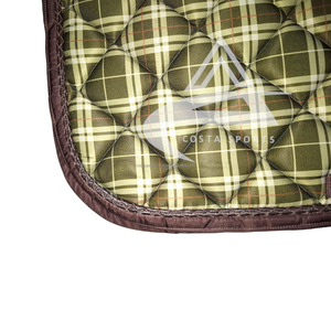 Costa Sports EQUESTRIAN - SILLERO DE ESPUMA DE ALTA DENSIDAD PARA MONTAR A CABALLO, CON BORDES DE CUERO RESISTENTE, FORRO DE MALLA 3D, A CUADROS, Acolchado - Product Image 2