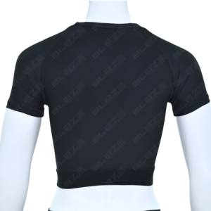 Top Deportivo Corto de Manga Corta, Top de Yoga de Cintura Alta, Ropa Deportiva para Mujer, Ropa Deportiva Activa, Top de Gimnasio y Fitness - Product Image 4
