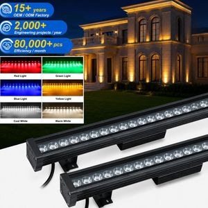 ไฟติดผนังภายนอกอาคารแบบ LED Linear Grid อลูมิเนียมบาร์ ระดับ IP67 สำหรับตกแต่งผนังอาคารแบบถาวร ให้แสงสว่างแบบ Wall Washer CRI - Product Image 5