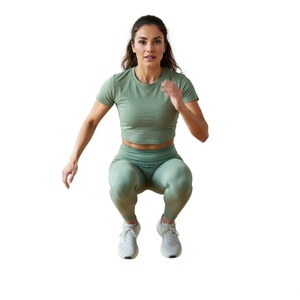 Shorts de sport et soutien-gorge de sport respirants pour femmes, fitness, yoga, 80% nylon, 20% élasthanne - Product Image 5