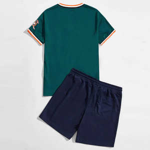 Conjunto de Camiseta y Pantalones Cortos Deportivos Transpirables para Hombre, para Entrenamiento, Atletismo, Running, Playa, con Diseño Estampado, Modelo 2026 - Product Image 2