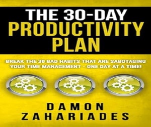 30 days productivity plans By Damon Zahariades English Peperback Personal Growth & Habit Building <b>book</b> - Product Image 3