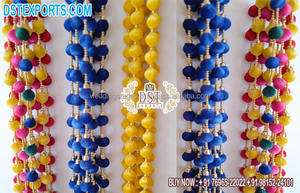 Guirlandes de fleurs artificielles colorées modernes faites à la main en fibre de verre, durables, pour la décoration de mariage pour les événements indiens - Product Image 2