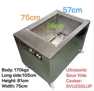 Vibromsorption ultrasonique, chauffage uniforme du réservoir, meilleure saveur, assouplissement des aliments, cuisine centralisée, cuiseur sous vide 250L. - Product Image 6
