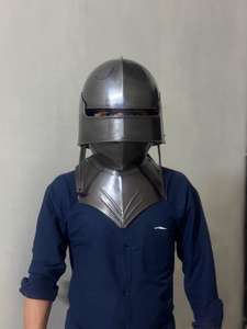 Casque de Chevalier Noir, Armure Médiévale Portable, Costume Gothique en Acier, Casque Viking pour Cosplay - Product Image 2