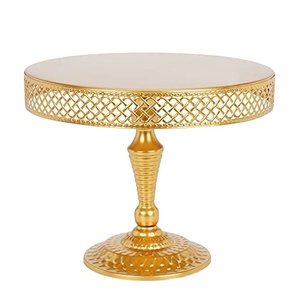 Centre de table Desserts Cookie Gadgets Gâteau Outils Pâtisserie Cuisine Confiserie Chocolat Gâteau Stand Buffet Affichage Doré - Product Image 1