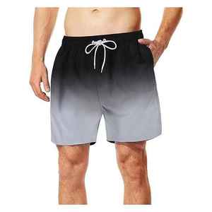Shorts de bain dégradés pour hommes, séchage rapide, taille élastique, vêtements de plage, fournisseur en gros de maillots de bain personnalisés - Product Image 4