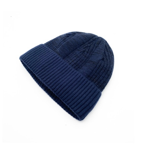 Unisex Ribbed Knit <b>Beanie</b> <b>Hat</b> Solid Gray Color 100% Acrylic Casual Winter Warm Cap for Adults 56-58CM Head Circumference - Product Image 5
