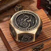 Dés à 8 faces rotatifs, dés multifonctions en alliage de zinc, ensemble de dés DND, accessoires de jeu de rôle de table originaux et uniques