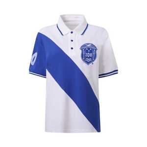 เสื้อโปโลเซต้า ฟี เบต้า พรีเมียม 20 สีน้ำเงิน ปักลายตัวอักษรกรีกสีขาว เสื้อโปโลผู้หญิง สวมใส่สบาย ทันสมัย - Product Image 1