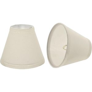 2 Pack Small Empire Shape Hardback Chandelier <b>Clip</b>-On Lamp Shade Set for Adding Style to Your Lighting - Product Image 1
