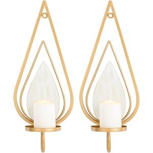 Decorative Metal Candle Sconce Wall Holder For Hotel Restaurant Wedding And Home Accent Decoration - Product Image 5