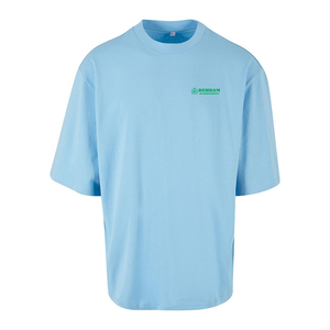 T-shirt Homme Oversize Uni à Manches Courtes Col Rond Style Décontracté Urbain Respirant en Coton Jersey Coupe Épaules Tombantes 300 GSM - Product Image 4