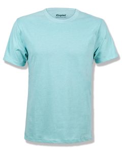 Camiseta Casual de Manga Corta con Cuello Redondo para Hombre, Corte Regular, Color Negro Sólido, Poliéster/Algodón, 200 Gramos, Marca Klingsted - Product Image 5
