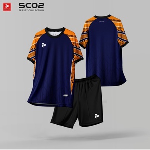 Conjunto de Uniforme de Fútbol Personalizado SC02, Sublimación, Ropa Deportiva de Secado Rápido y Transpirable, Directo de Fábrica, OEM, ODM - Product Image 3