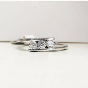 แหวนเพชรโตในห้องปฏิบัติการสุดหรูแถบหมั้นทอง14K หินมุกสีขาววินเทจ IGI ได้รับการรับรองเครื่องประดับที่ดีของขวัญแต่งงานสำหรับทุกเพศ - Product Image 2