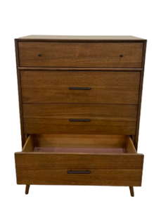 Commode de luxe moderne du milieu du siècle 2 tiroirs Design élégant d'armoire pour chambre et salon fait à la main au Vietnam - Product Image 6