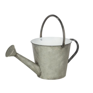 Galvanized Steel <b>Garden</b> Watering Can Rustic Farmhouse Decor Metal Watering Pot For Outdoor Plant Care And French Country Style - Product Image 5