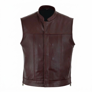 Nuevo Chaleco de Cuero Vacuno para Hombre, Nuevo Estilo de Moda, Hecho a Medida, Cuero Genuino, Talla Grande 2026, Chaleco de Cuero para Hombre - Product Image 6