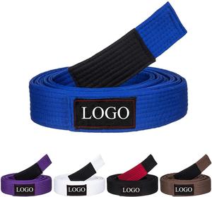 Venta Directa de Fábrica, Cinturón de Artes Marciales de Taekwondo, Karate, Judo, Jiu Jitsu Brasileño, Bjj, con Logotipo Personalizado Bordado - Product Image 1