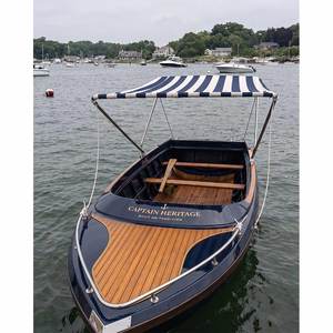Bote Compuesto de 16 pies con Toldo, Bote de Lujo para Ocio en Resorts, Lagos, Marinas y Recreación en la Costa, 480.06Lx139.7Wx65H cm - Product Image 1
