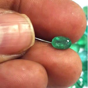 53 piezas de Esmeralda Zambiana Natural de 6mm a 9mm, facetada ovalada y octogonal, 47 quilates, lote de gemas sueltas de calidad IROC, corte Panna, US$85 - Product Image 2